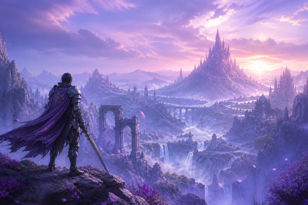 Adventurer overlooking the Catalyst realm